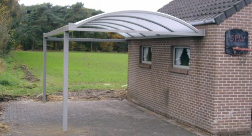 Carport en afdaken in zelfbouw pakket